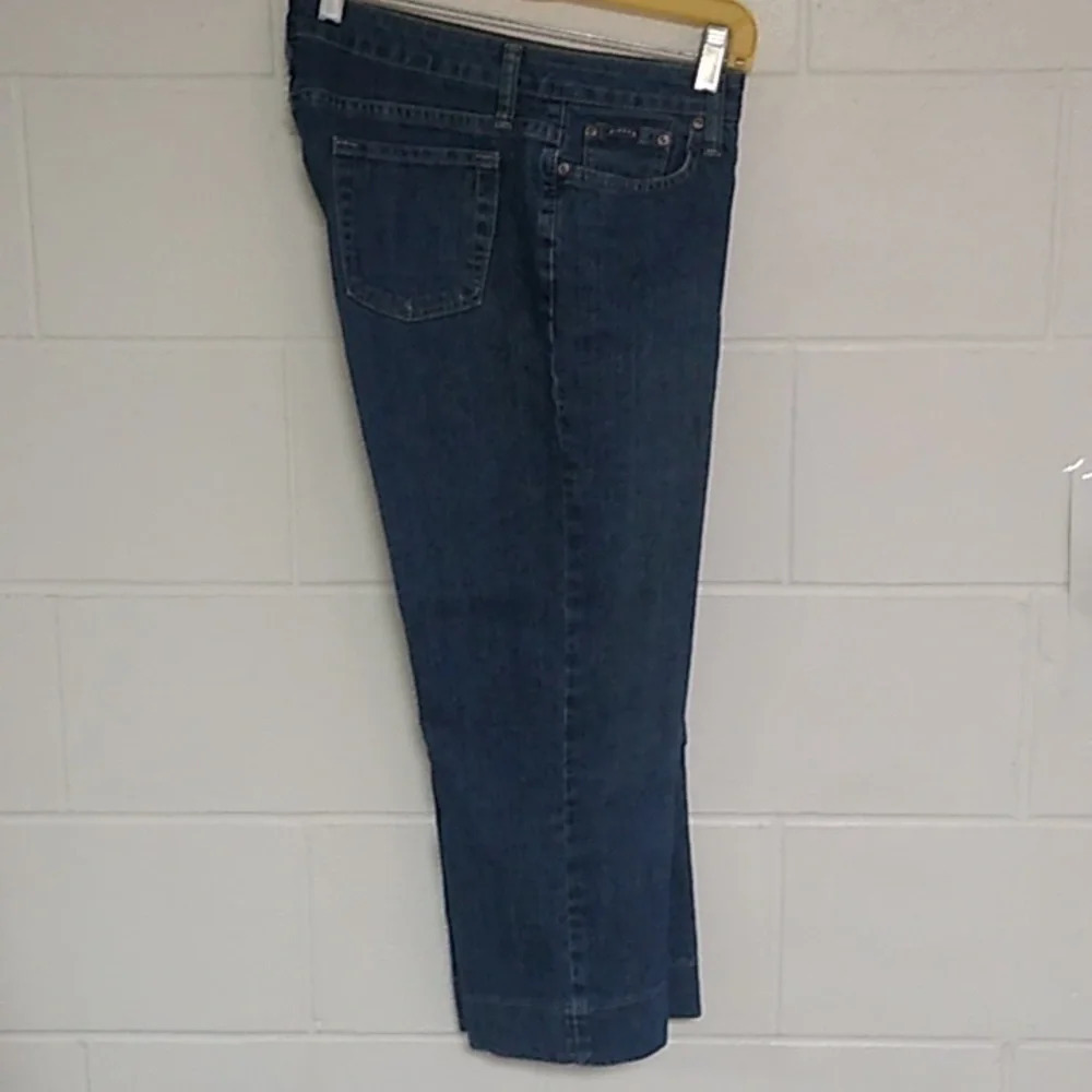 LEE RIDERS STRAIGHT, CROPPED, WIDE HEM JEANS